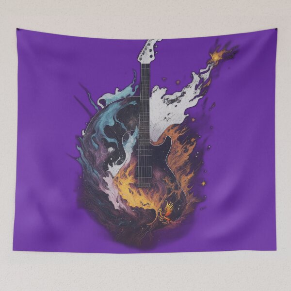 Item preview, Space Guitar (Purple) designed and sold by AmaziaCo.