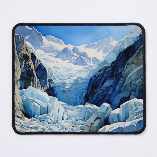 Artikelvorschau, Aquarelldesign des Franz-Josef-Gletschers - Neuseeland entworfen und verkauft von Sketch-Shack.