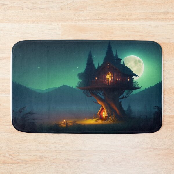 Item preview, Halloween Haunted House in the Spooky Forest designed and sold by WhimsyRealm.