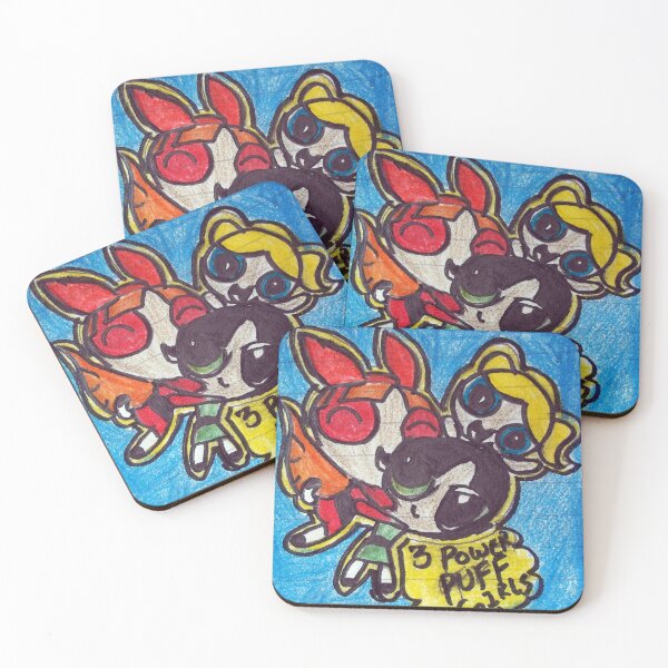 Item preview, Powerpuff Girls cartoon color Art  designed and sold by MubaraksArt.