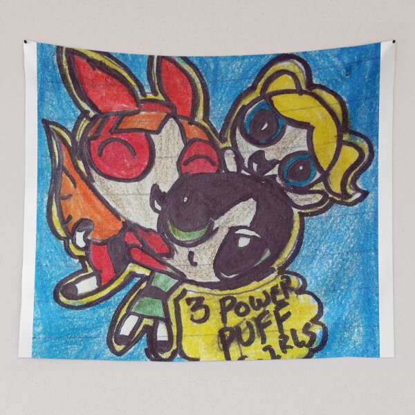 Item preview, Powerpuff Girls cartoon color Art  designed and sold by MubaraksArt.