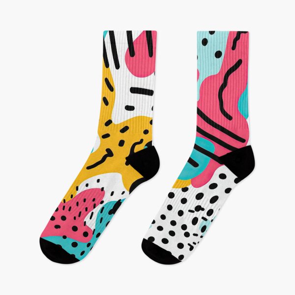 Item preview, Funky 80s and 90s Nostalgia Pop Pattern designed and sold by AeonAcademy.