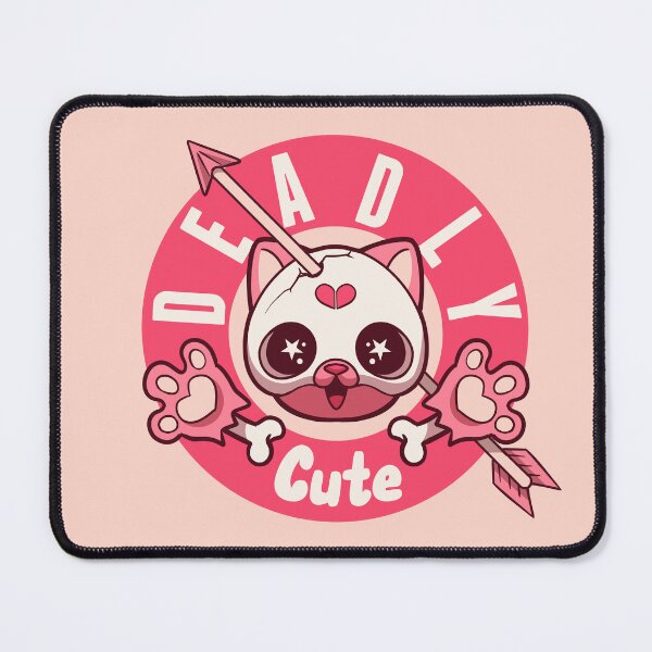 Item preview, Skull Cute Cat in Pink designed and sold by nicolob.