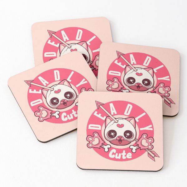 Item preview, Skull Cute Cat in Pink designed and sold by nicolob.