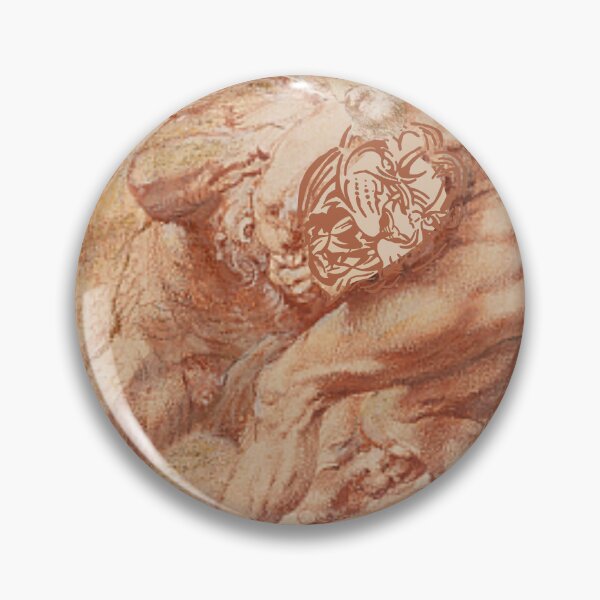 Item preview, Beto Jimenez  ··· Peter Paul Rubens, Hercules Strangling the Nemean Lion, c. 1620, red reworked  designed and sold by Betojimenez13.