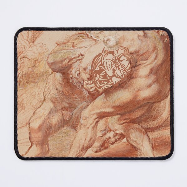 Item preview, Beto Jimenez ··· Peter Paul Rubens, Hercules Strangling the Nemean Lion, c. 1620, red reworked designed and sold by Betojimenez13.