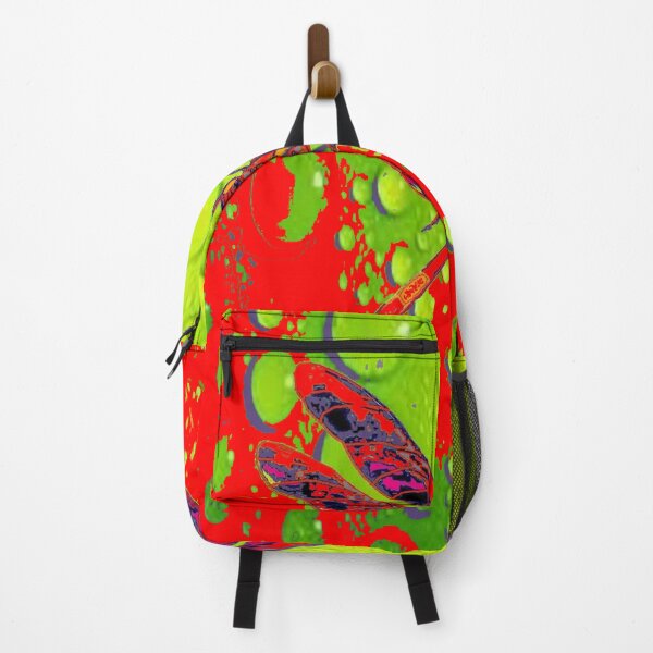 Item preview, RED DRAGONFLY  DESIGN  GREEN-RED ABSTRACT ART designed and sold by sharlesart.