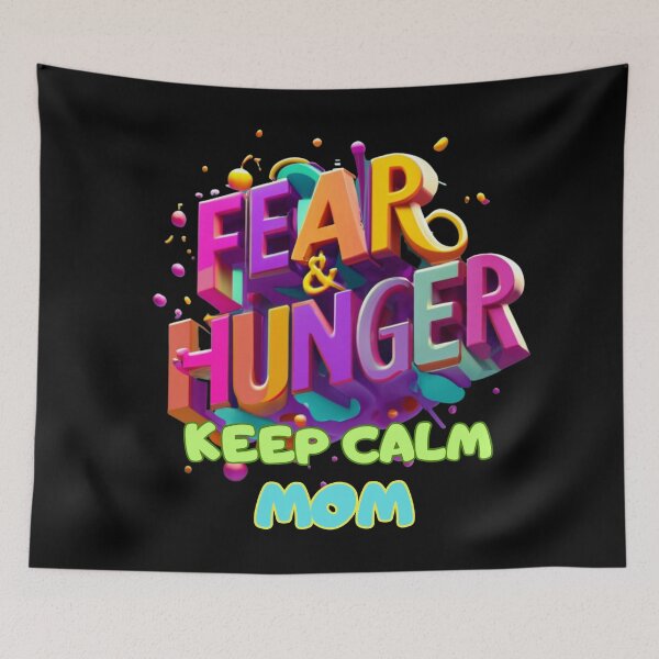 Item preview, FEAR HUNGER KEEP CALM MOM, FAMILY, MOM, DAD, GIFT, PYJAMAS designed and sold by carlos crane.