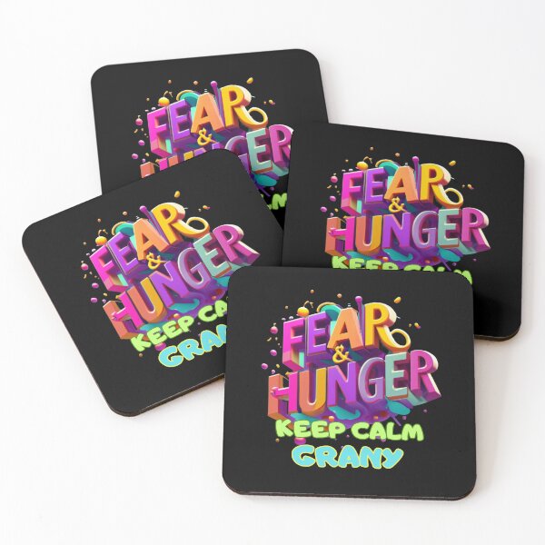 Item preview, FEAR % HUNGER, KEEP CALM GRANY, FAMILY, MOM, DAD, GIFT, PYJAMAS designed and sold by carlos crane.