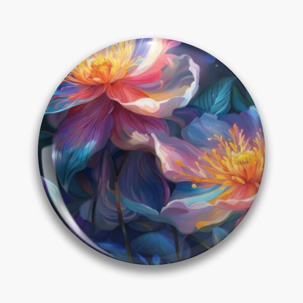 Item preview, Abstract Paint Beautiful Glowing Wild Flowers designed and sold by WearWolfDesigns.