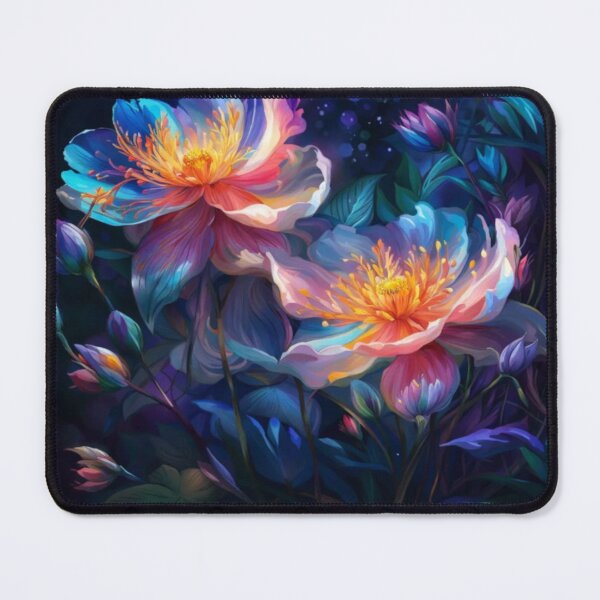 Item preview, Abstract Paint Beautiful Glowing Wild Flowers designed and sold by WearWolfDesigns.