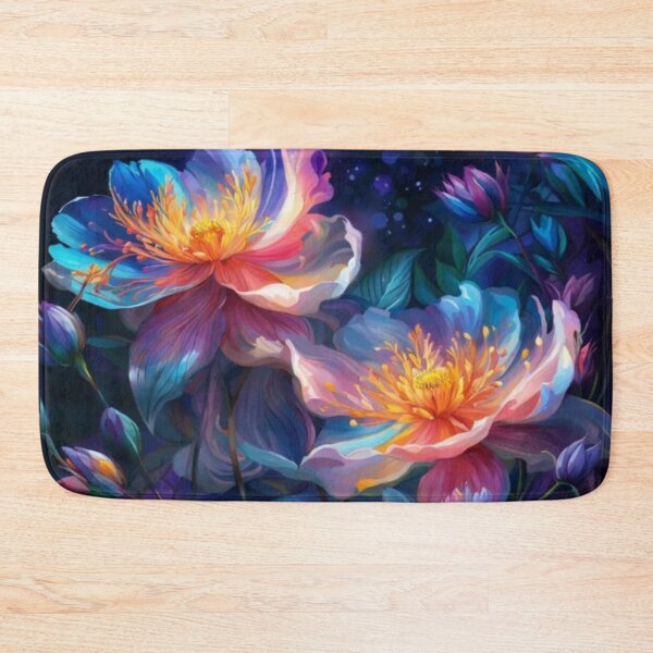 Item preview, Abstract Paint Beautiful Glowing Wild Flowers designed and sold by WearWolfDesigns.