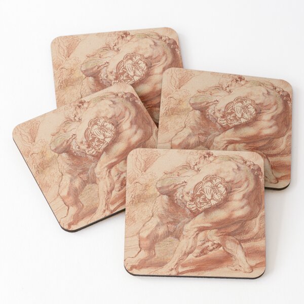 Item preview, Beto Jimenez Peter Paul Rubens, Hercules Strangling the Nemean Lion, c. 1620, red reworked  designed and sold by Betojimenez13.