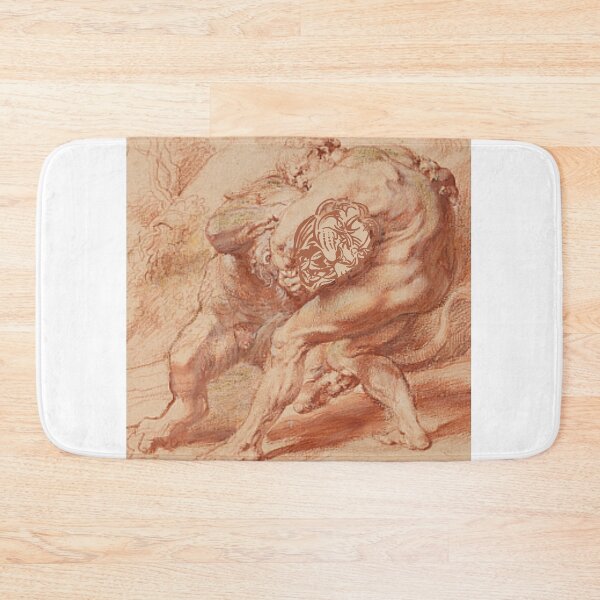 Item preview, Beto Jimenez Peter Paul Rubens, Hercules Strangling the Nemean Lion, c. 1620, red reworked  designed and sold by Betojimenez13.