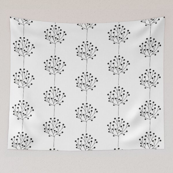 Item preview, Black Berry Dotted Botanical Branch / Tree designed and sold by Nicola-Rowe.