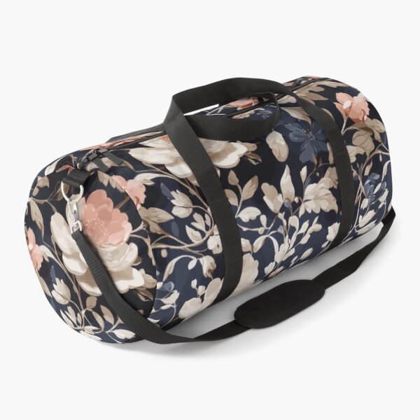 Item preview, Chintzy Modern Floral Pattern Beige And Midnight Blue designed and sold by Mehwish.