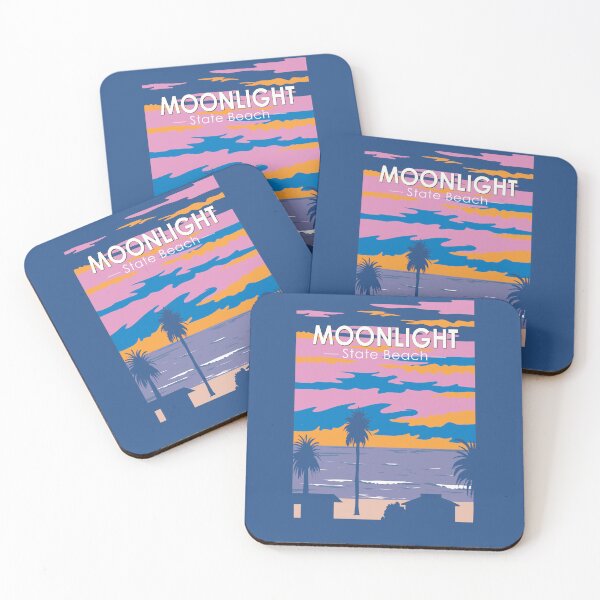 Item preview, Moonlight State Beach Travel Art Vintage designed and sold by KrisSidDesigns.