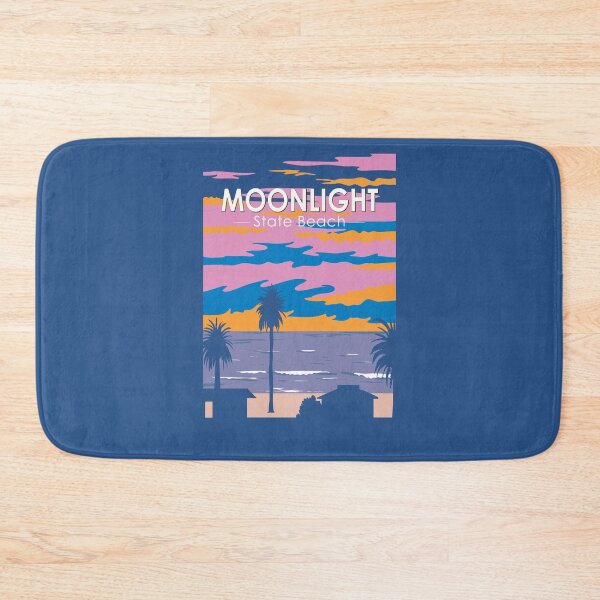 Item preview, Moonlight State Beach Travel Art Vintage designed and sold by KrisSidDesigns.