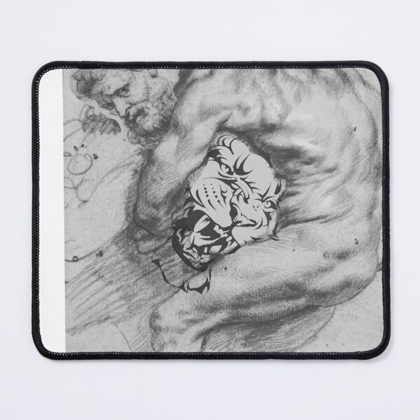 Item preview, Beto Jimenez ··· Peter Paul Rubens, Hercules Strangling the Nemean Lion, c. 1620, black n white designed and sold by Betojimenez13.