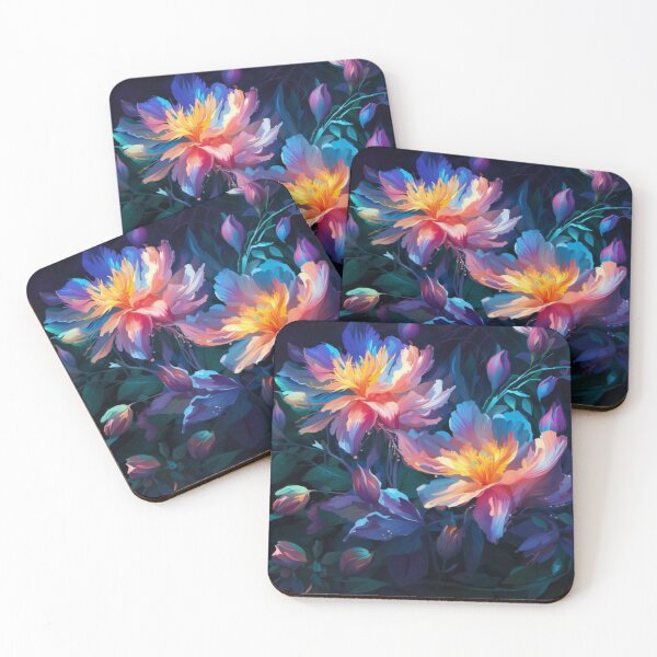 Item preview, Abstract Paint Beautiful Glowing Wild Flowers 2 designed and sold by WearWolfDesigns.