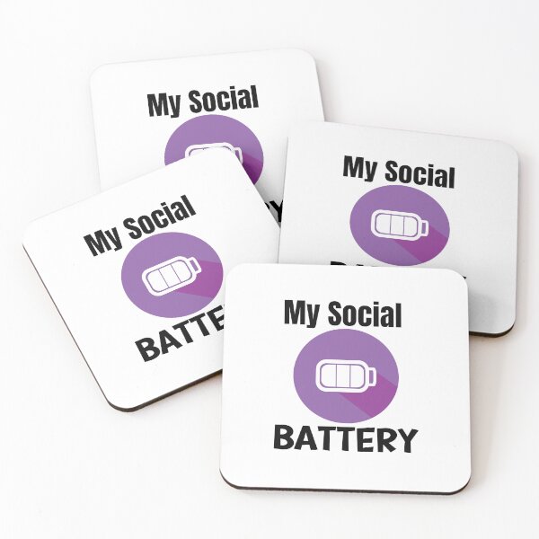 Item preview, My Social Battery, antisocial, introverted designed and sold by 4SeasonsDesigns.