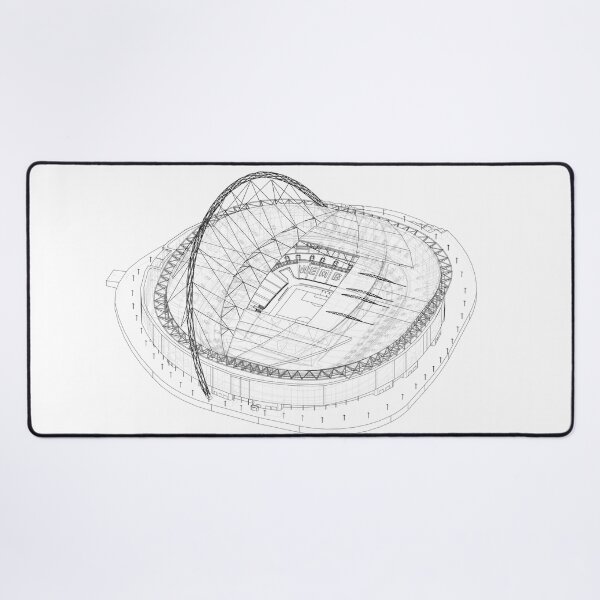 Item preview, Wembley Stadium Line Drawing designed and sold by MancBusyBee.
