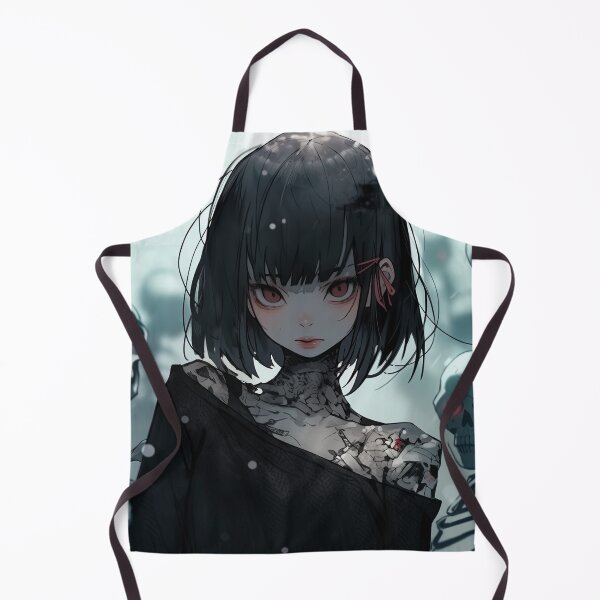 Item preview, Creepy but Cute Skeleton Demon Anime Girl designed and sold by bubblegoth.