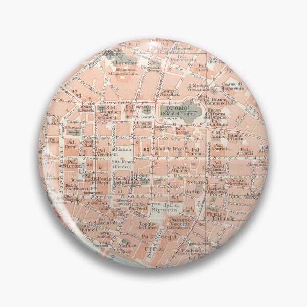 Item preview, Florence Italy 1927 Map Print designed and sold by VoyagerVintage.