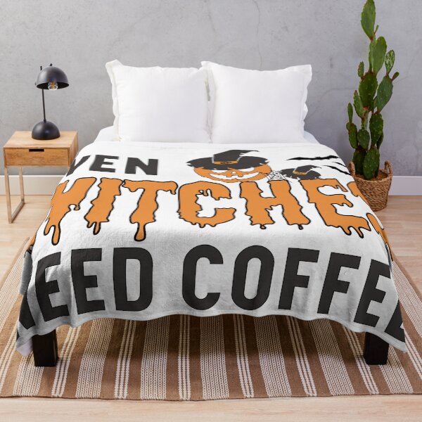 Item preview, Even Witches Need Coffee, Halloween designed and sold by Blonc-ou.