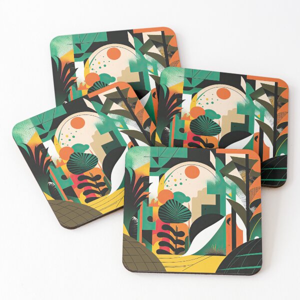 Item preview, African Jungle Bauhaus Design designed and sold by ArtificialGenes.