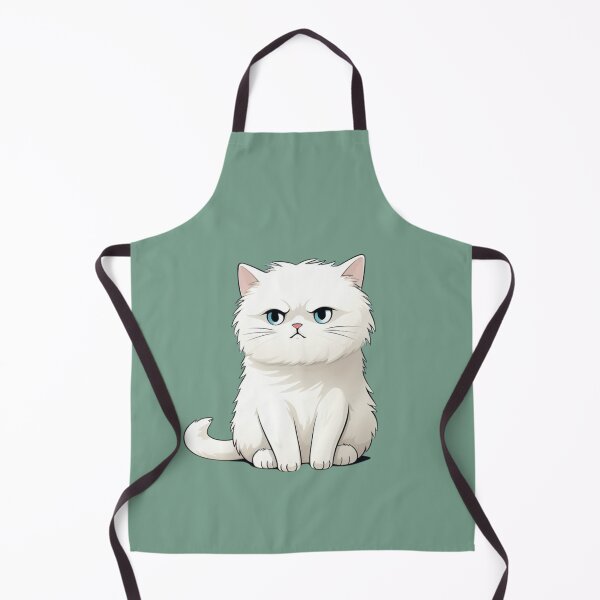 Item preview, Grumpy white cat designed and sold by bigmoments.