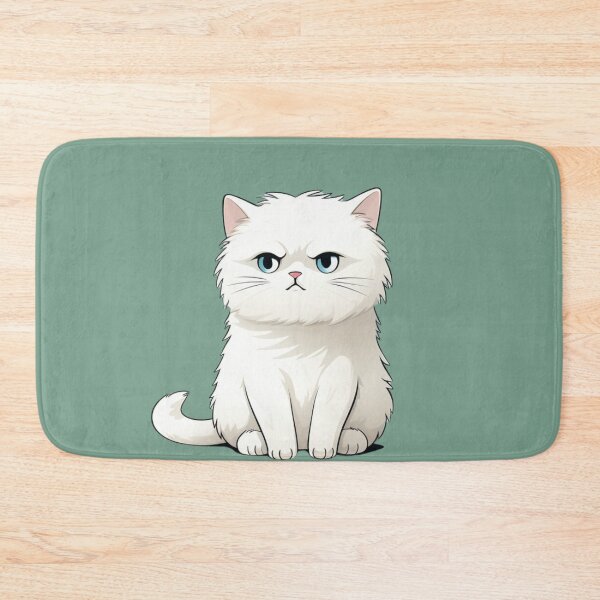 Item preview, Grumpy white cat  designed and sold by bigmoments.