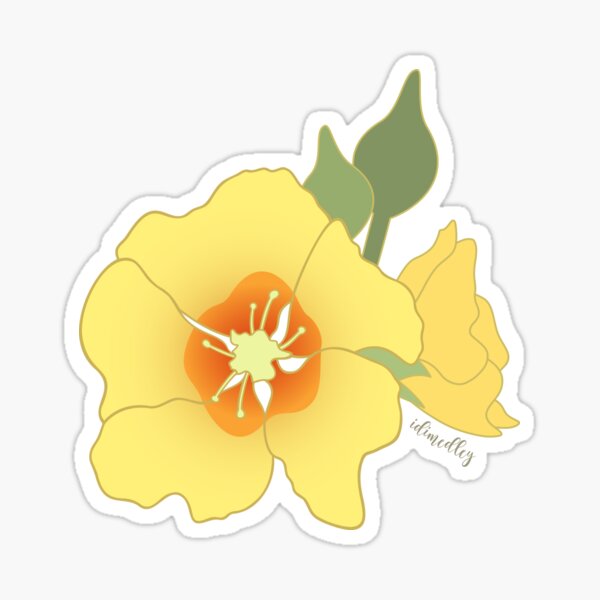 Item preview, Yellow Ilima Flower designed and sold by Idimedley.