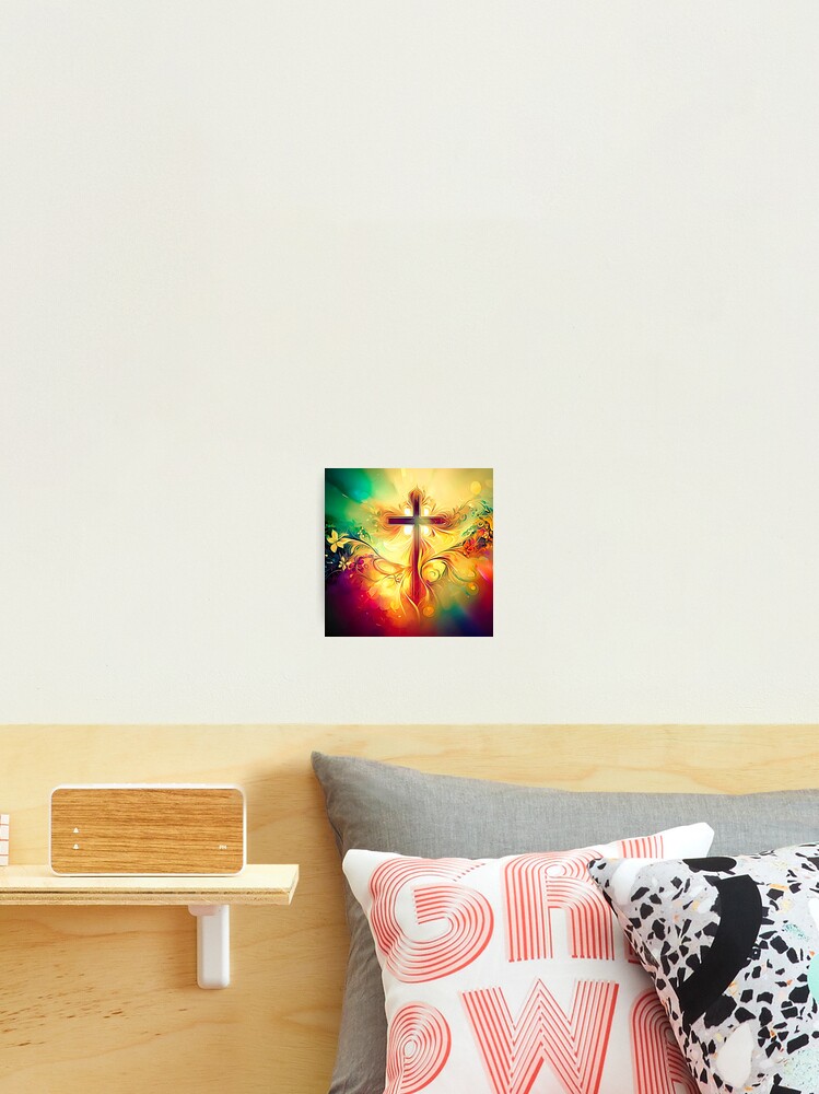 AI Art Christian Cross Abstract Expressionism