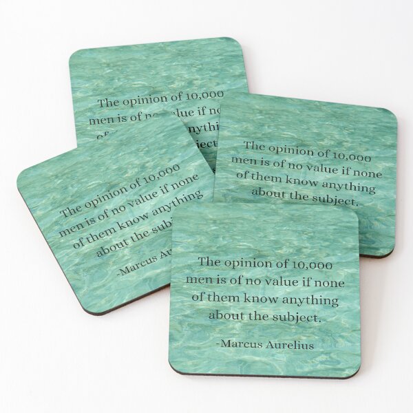 Item preview, Marcus Aurelius: Value of Knowledge Over Numbers designed and sold by DoseOPhilosophy.