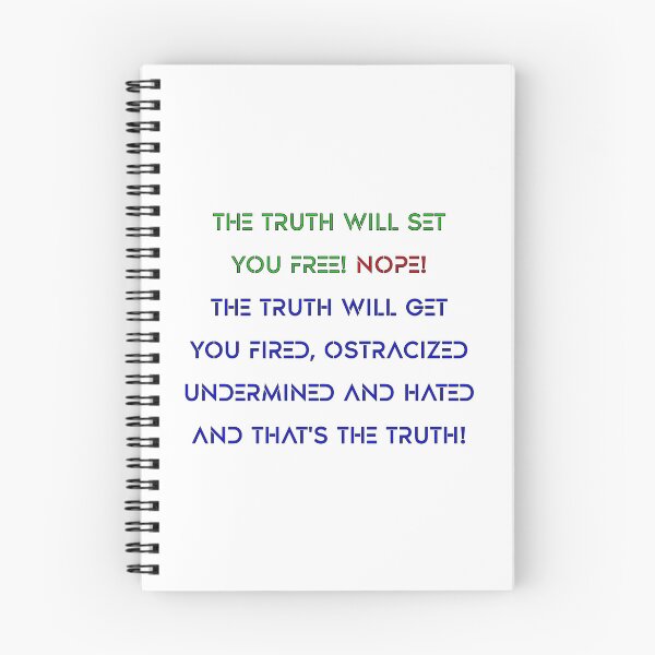 Item preview, The Truth Will Set You Free! Nope! Stenciled Font in Green, Red, Blue. Message designed and sold by AASparksDesigns.