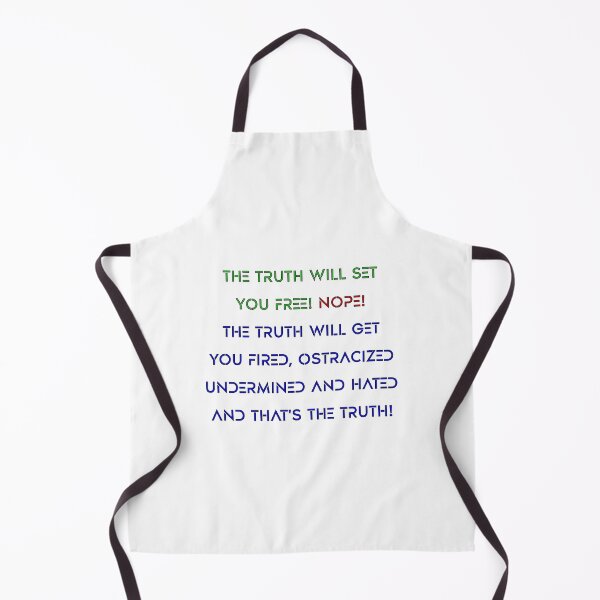Item preview, The Truth Will Set You Free! Nope! Stenciled Font in Green, Red, Blue. Message designed and sold by AASparksDesigns.