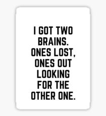 Brains Sticker