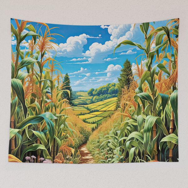 Item preview, Corn Season in Canada, Corn field designed and sold by iguananick.