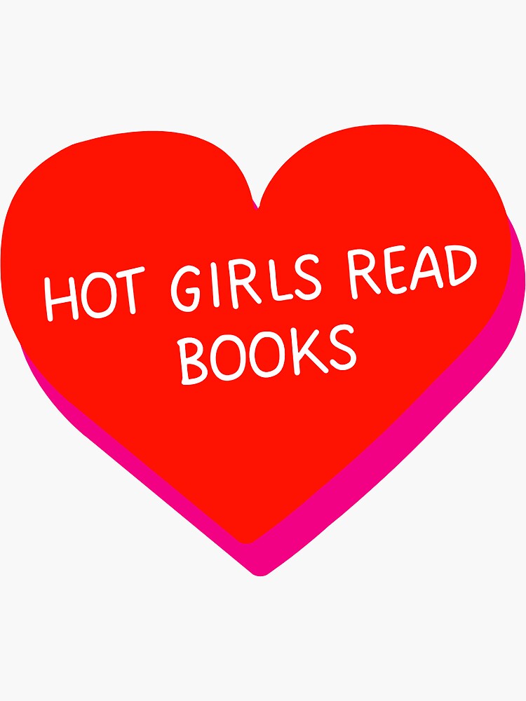 Hot Girls Read Books Sticker for Sale by hopealittle