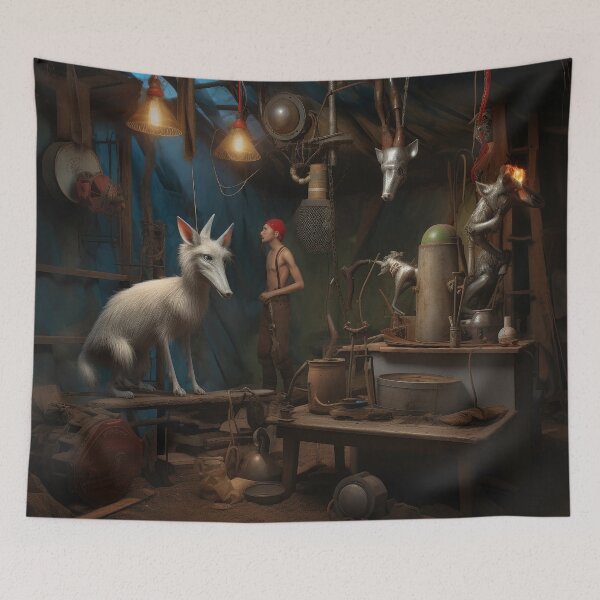 Item preview, Moonshiner and Wolfhound in Forest w Still designed and sold by Peter LOPEZ.