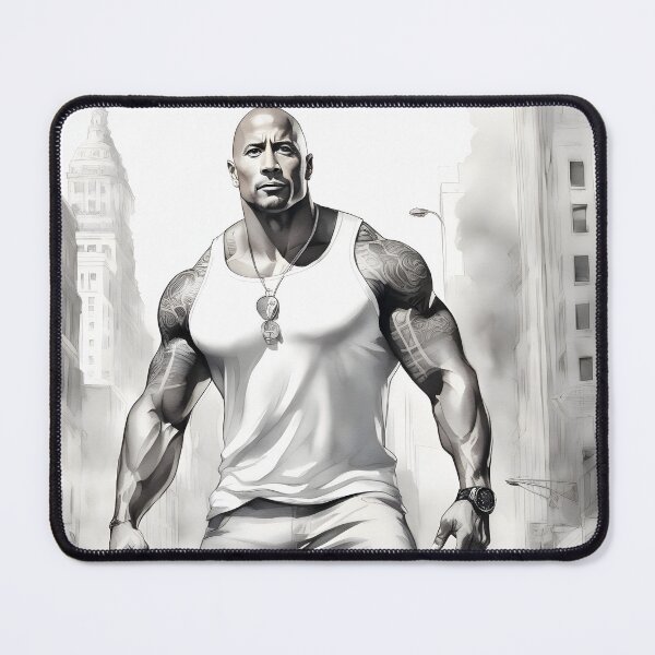 Item preview, Portrait Sketch of Dwayne - The Rock - Johnson designed and sold by Gilby-Designs.
