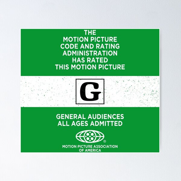 Item preview, Movie Rating - Rated G (Exclusive FidoTees Design) designed and sold by Obscura Tee.