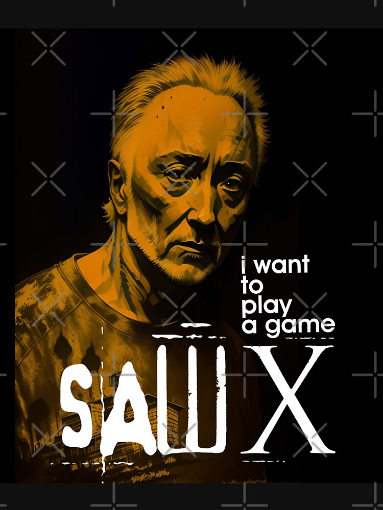 SAW X Tobin Bell as John Kramer movie graphic design poster Essential  T-Shirt for Sale by ironpalette