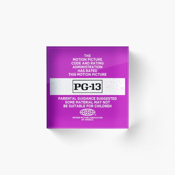 Item preview, Movie Rating - Rated PG-13 (Exclusive FidoTees Design) designed and sold by Obscura Tee.