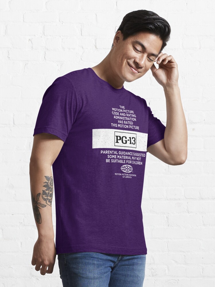 Movie Rating Rated PG 13 Exclusive FidoTees Design Essential T Shirt for Sale by Obscura Tee Redbubble