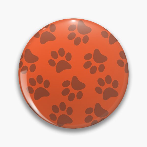 Item preview, dog footprints orange designed and sold by ZiphGames.