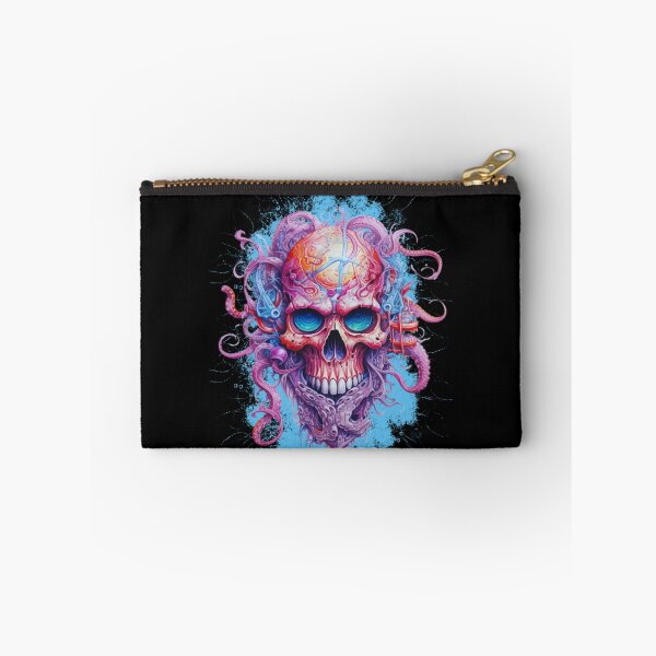 Item preview, Futuristic colorful scary skull designed and sold by Sixcom.