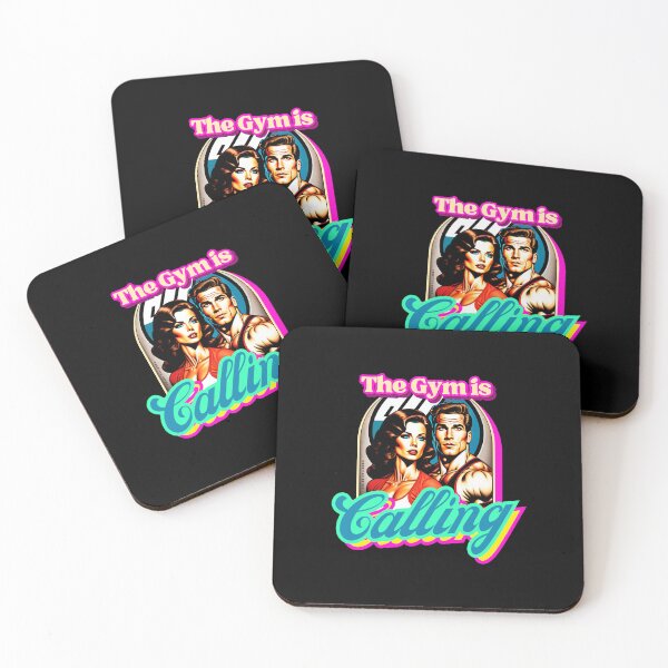 Item preview, GYM IS CALLING 80s synthwave, 70s Vaporwave Style for Fit Men, Women, Mothers and Dads, Fitness Motivation, Workout Addicts, Crossfit, Bodybuilding, Weightlifting, Gift for Gym lovers, I love Gym designed and sold by SwissCalibre.