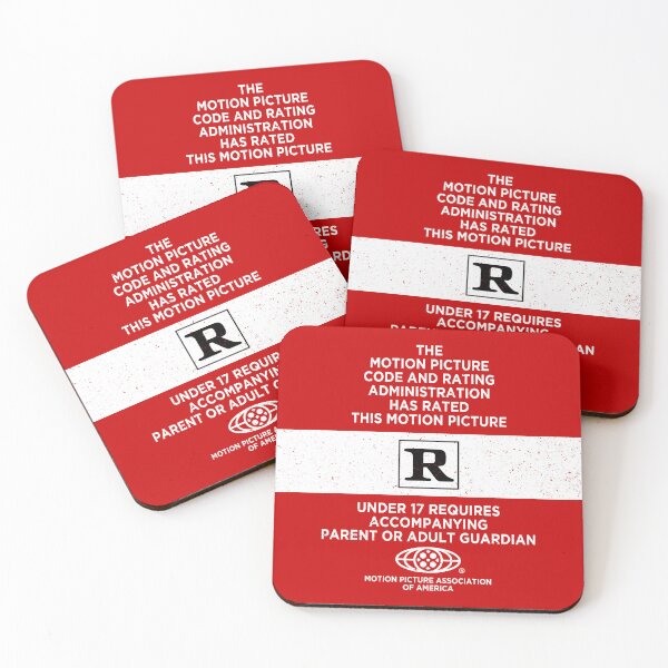Item preview, Movie Rating - Rated R (Exclusive FidoTees Design) designed and sold by Obscura Tee.